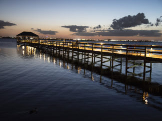 riverside pier at dusk copy
