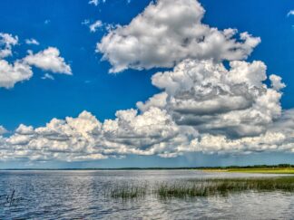 clouds over Florida lake