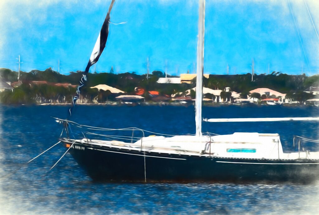 sailboat digital art